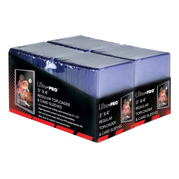 Ultra Pro - 3" x 4" Regular Toploaders (200) + Soft Sleeves (200)